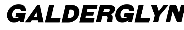 Galderglynn Esquire font preview